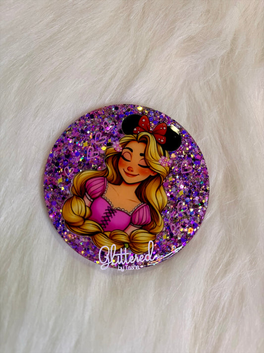 Glittered Coaster #1